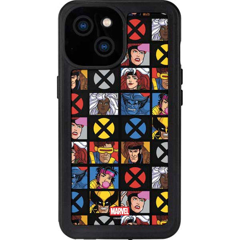 Marvel X-Men Pattern iPhone 15 Waterproof Case